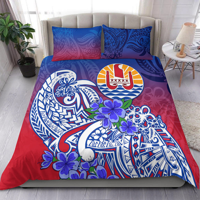Tahiti Bedding Set Polynesian Floral Tribal LT9 Gradient - Polynesian Pride