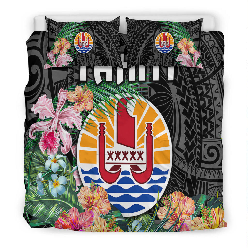 Tahiti Bedding Set French Polynesia Simple Vibes - Black LT8 - Polynesian Pride