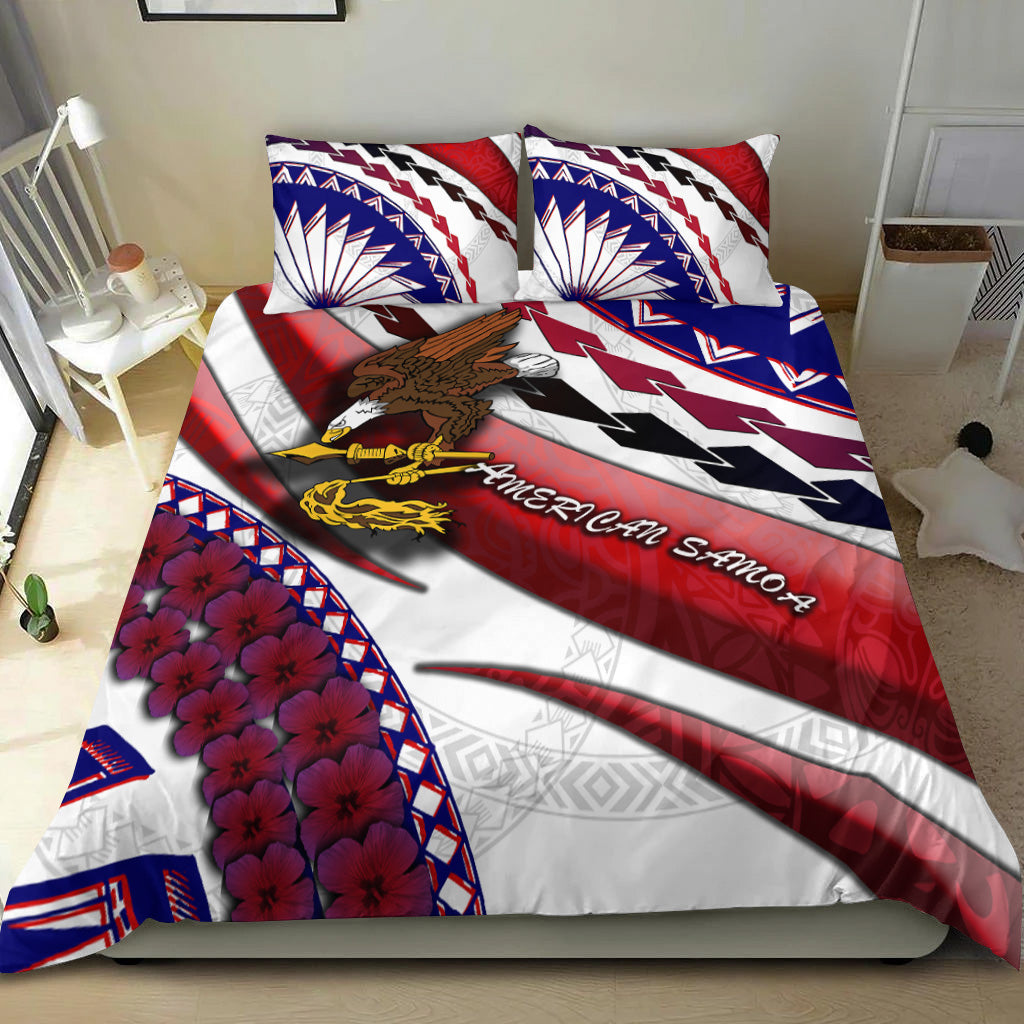 American Samoa Bedding Set Artsy Style LT9 White - Polynesian Pride