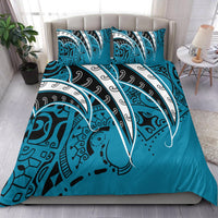 Polynesian Bedding Set - Tropical Leaf Blue - Polynesian Pride