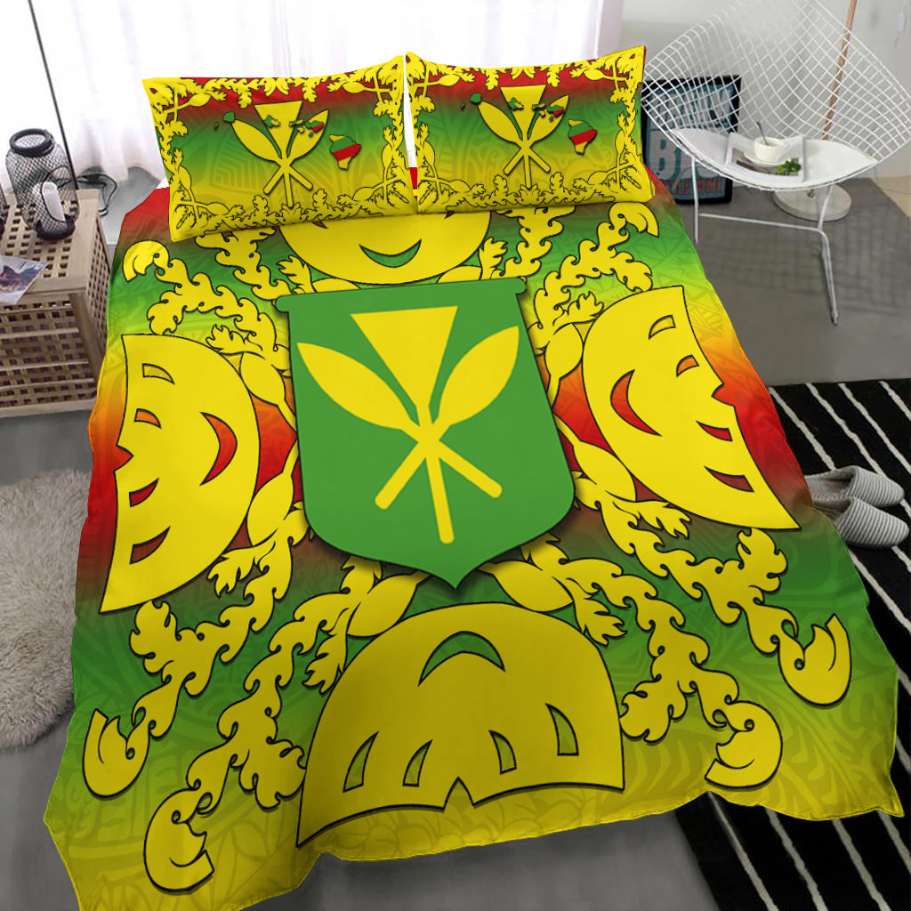 Hawaii Bedding Set Kanaka Maoli No.1 Gradient Style LT6 - Polynesian Pride