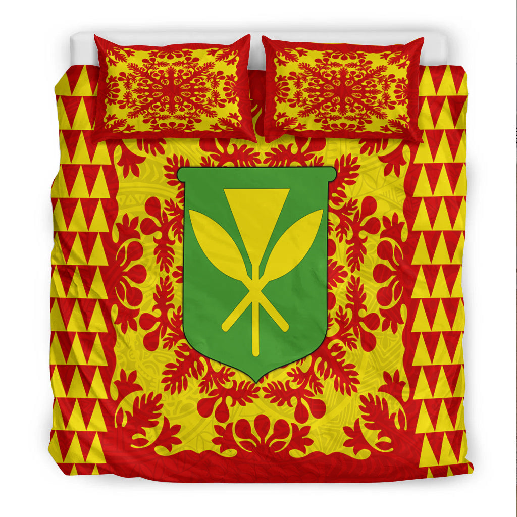 Hawaii Bedding Set Kanaka Maoli No.2 Red Style LT6 - Polynesian Pride