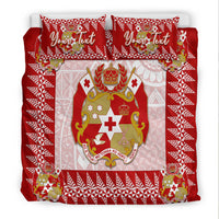 (Custom Personalised) Tonga Bedding Set Red Style LT6 - Polynesian Pride