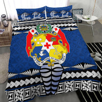 (Custom Personalised) Tonga Ngatu Bedding Set Blue Style LT6 - Polynesian Pride