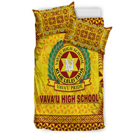 Tonga Vava'u High School Bedding Set Simplified Version - Gold LT8 - Polynesian Pride