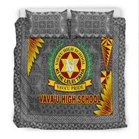 Tonga Vava'u High School Bedding Set Simplified Version - Grey LT8 - Polynesian Pride