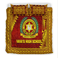 Tonga Vava'u High School Bedding Set Simplified Version - Maroon LT8 - Polynesian Pride