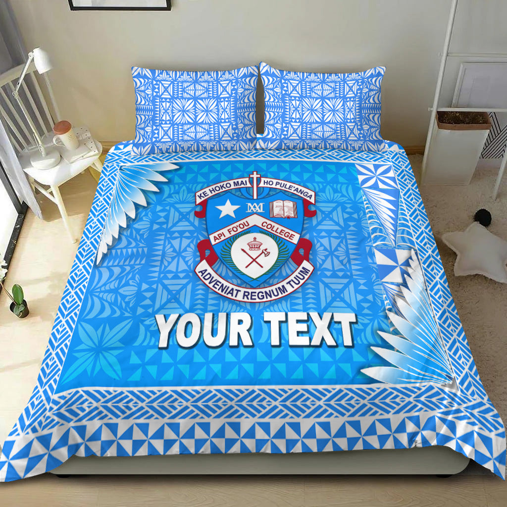 (Custom Personalised) Tonga Apifo'ou College Bedding Set Simplified Version LT8 - Polynesian Pride