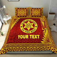 (Custom Personalised) Tonga Niuatoputapu High School Bedding Set Simplified Version LT8 Maroon - Polynesian Pride