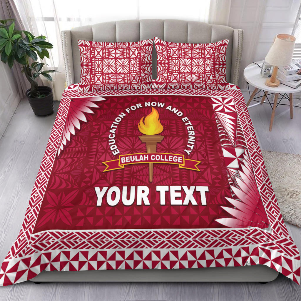 (Custom Personalised) Tonga Beulah College Bedding Set Simplified Version LT8 - Polynesian Pride