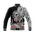 (Custom Personalised) Vanuatu Malampa Province Baseball Jacket Hibiscus Tribal Polynesian Tattoo Ver Black LT9 Unisex Black - Polynesian Pride