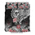 Vanuatu Malampa Province Bedding Set Hibiscus Tribal Polynesian Tattoo Ver Black LT9 - Polynesian Pride