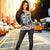 Vanuatu Malampa Province Women Off Shoulder Sweater Hibiscus Tribal Polynesian Tattoo Ver Black LT9 - Polynesian Pride