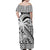 Fiji Matching Hawaiian Shirt and Dress Coat Of Arms with Masi Tapa Mixed Palm Tree No1 Black Version LT9 - Polynesian Pride