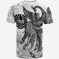 Tahiti Custom T Shirt Polynesian Phoenix Bird, Fairytales Bird Black - Polynesian Pride
