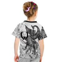 Pohnpei T Shirt Polynesian Phoenix Bird, Fairytales Bird Black - Polynesian Pride