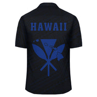 Kakau Polynesian Kanaka Map Hawaii Shirt - Blue - Polynesian Pride