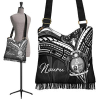 Nauru Boho Handbag - Cross Style Boho Handbag One Size Black - Polynesian Pride