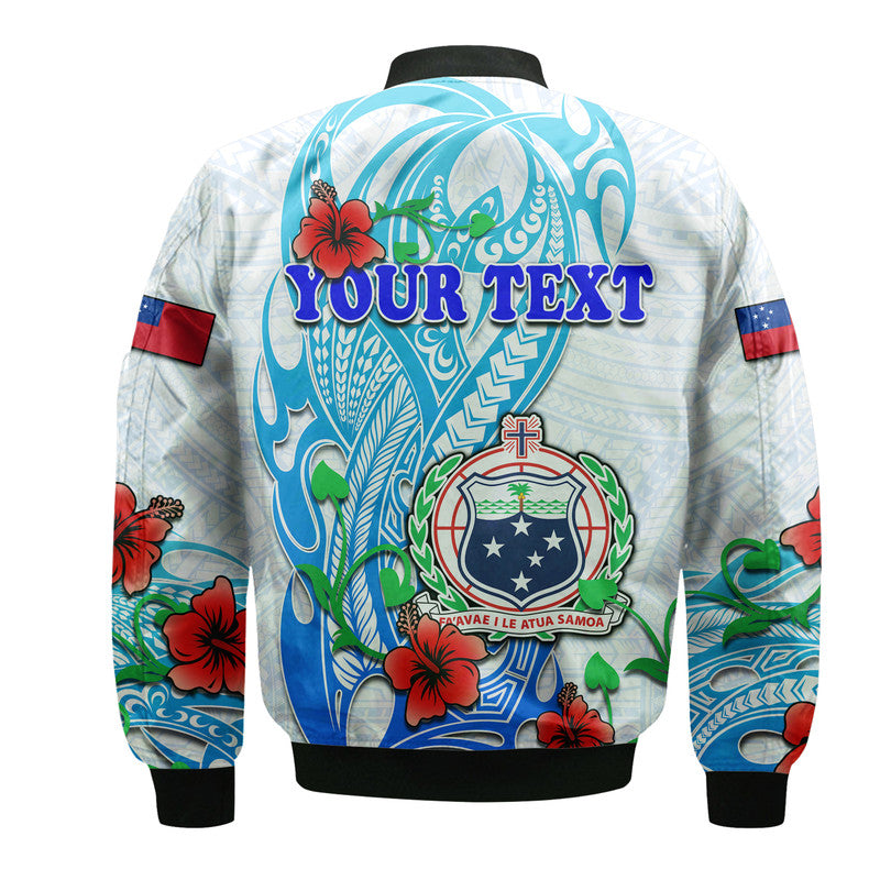 (Custom Personalised) Special Samoa HRPP Party Bomber Jacket Tribal Samoan Hibiscus Design LT9 - Polynesian Pride