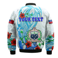 (Custom Personalised) Special Samoa HRPP Party Bomber Jacket Tribal Samoan Hibiscus Design LT9 - Polynesian Pride