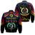 Vanuatu Proud To Be A Ni-Van - Polynesian Pattern Bomber Jacket - Torba Province LT7 Unisex Black - Polynesian Pride
