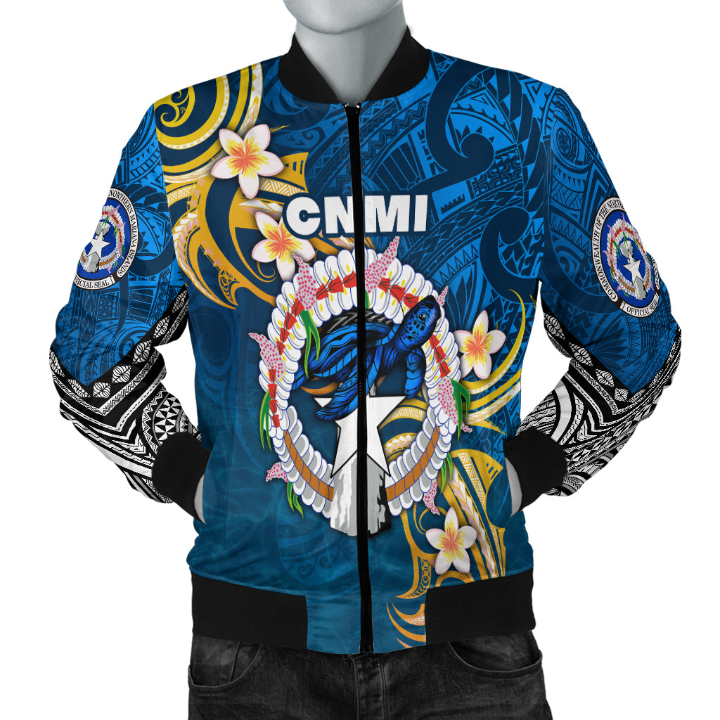 Northern Mariana Islands Men Bomber Jacket Independence Day LT16 - Polynesian Pride