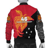 Papua New Guinea Men Bomber Jacket Independence Day Flag Style LT16 - Polynesian Pride