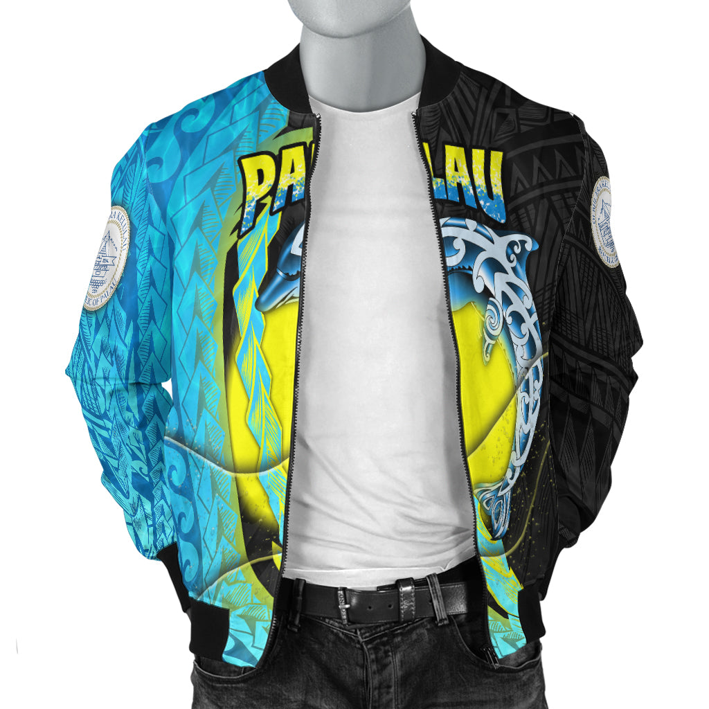 Palau Independence Day Men's Bomber Jacket Special Style LT16 - Polynesian Pride
