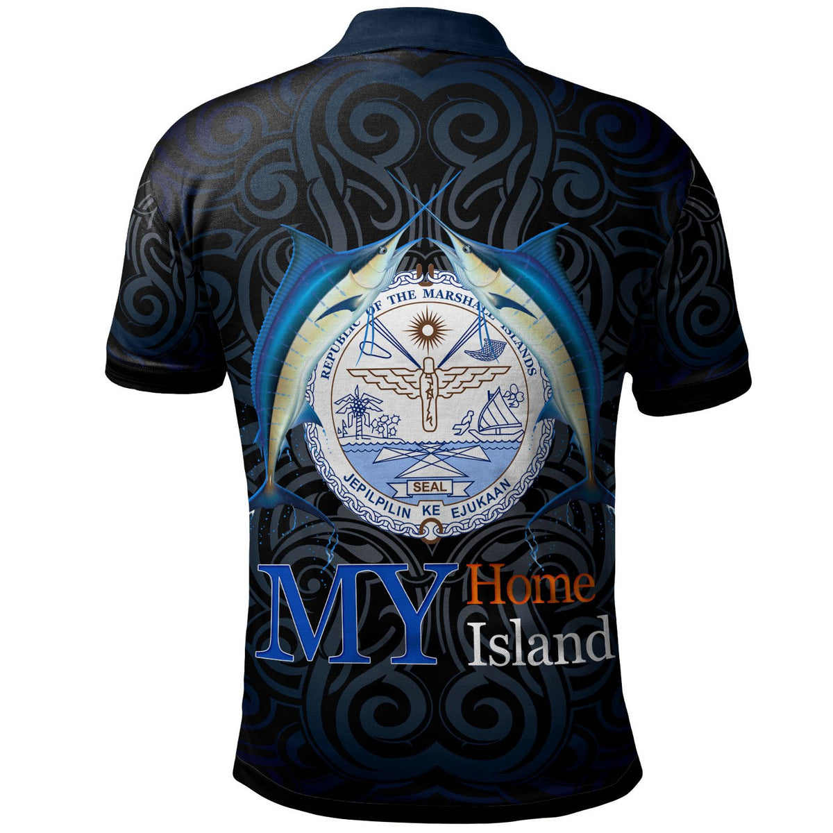 Marshall Islands Polo Shirt My Home My Island - Polynesian Pride