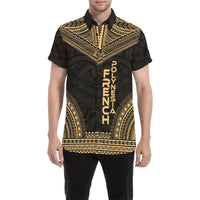 French Polynesia Polynesian Chief Shirt - Gold Version - Polynesian Pride