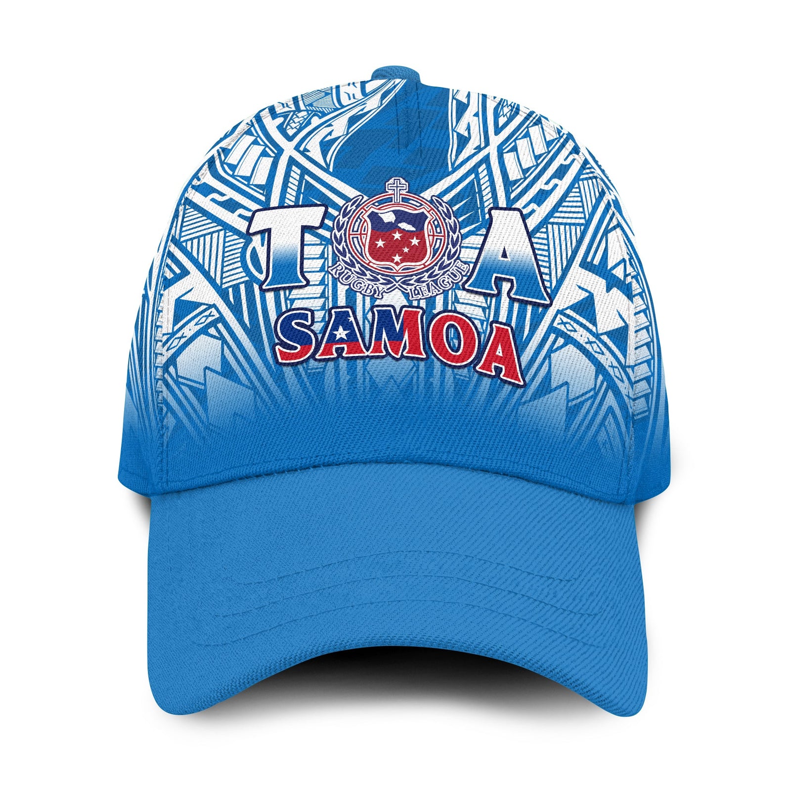 Samoa Rugby Classic Cap Toa Samoa Polynesian Pacific Blue Version LT14 Classic Cap Universal Fit Blue - Polynesian Pride