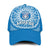 Apifoou Tonga College Classic Cap Tongan Ngatu Pattern Ver.02 LT14 Classic Cap Universal Fit Blue - Polynesian Pride