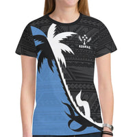 Kosrae T Shirt Kosrae FLag Coconut Tree K4 - Polynesian Pride