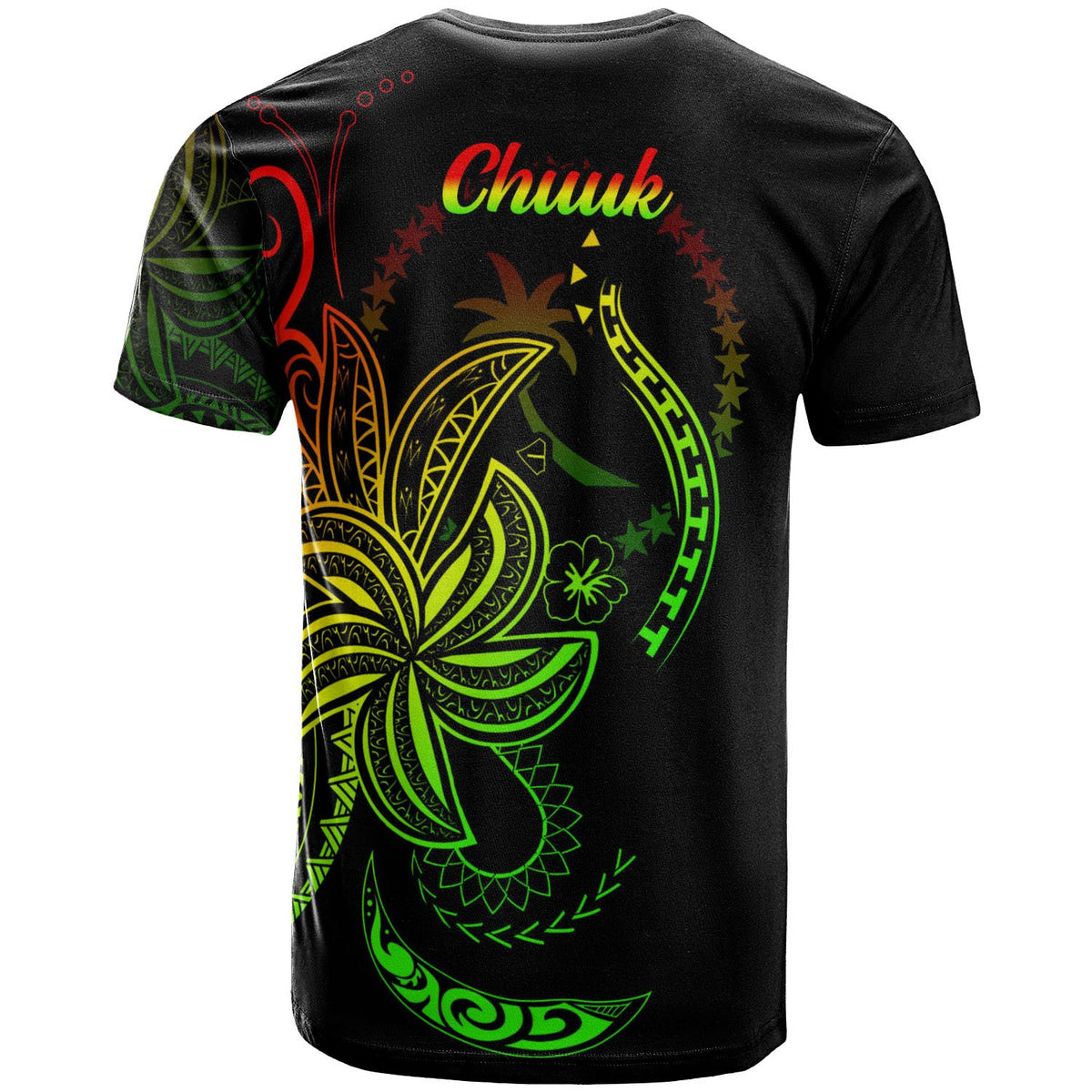 Chuuk State T Shirt Country Code With Seal - Polynesian Pride