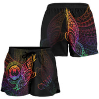 Northern Mariana Islands Women's Shorts - Butterfly Polynesian Style - Polynesian Pride