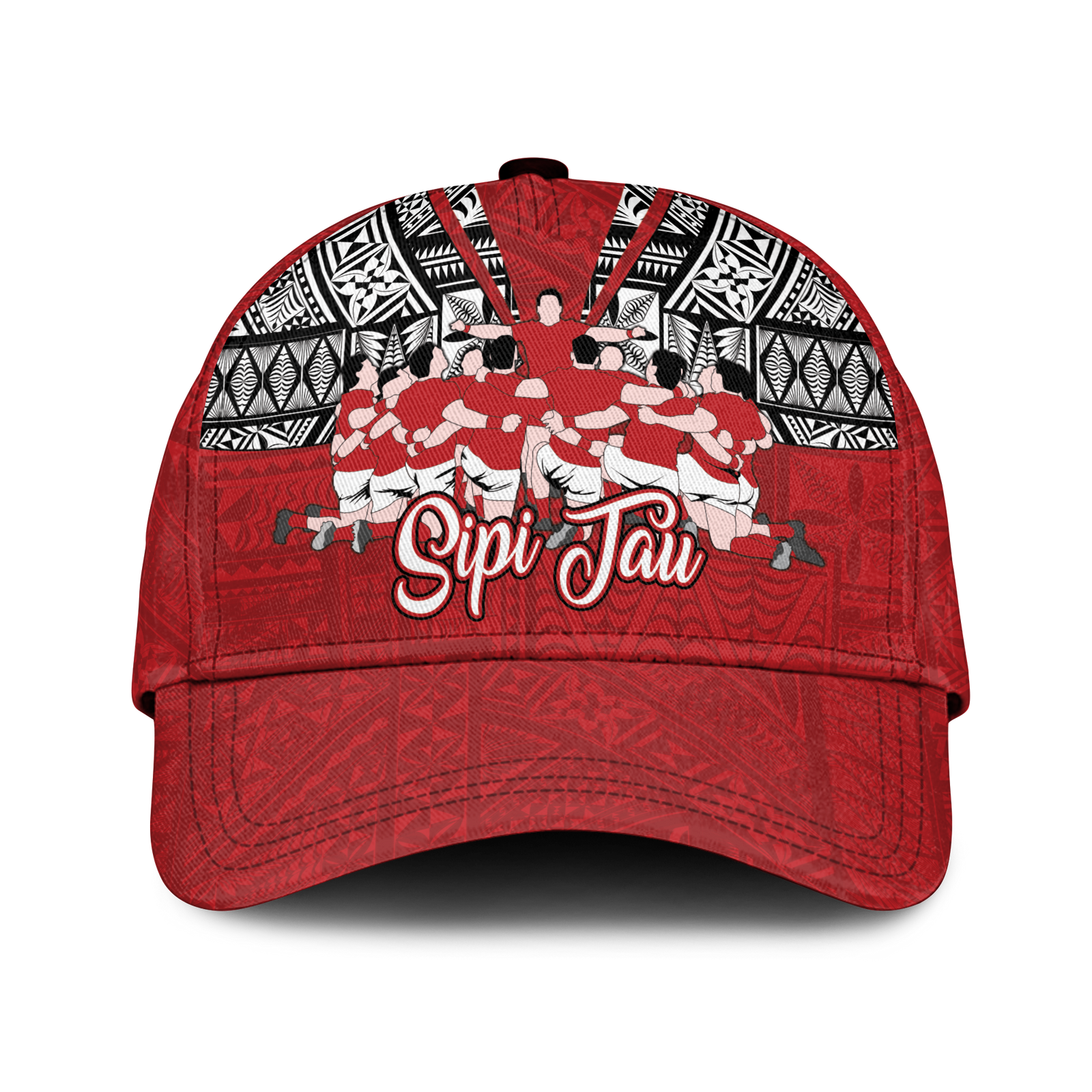 Tonga Rugby Ikale Tahi Sipi Tau Cap - LT2 Classic Cap Universal Fit RED - Polynesian Pride