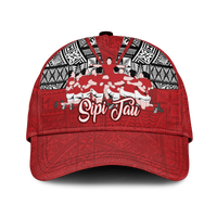 Tonga Rugby Ikale Tahi Sipi Tau Cap - LT2 Classic Cap Universal Fit RED - Polynesian Pride