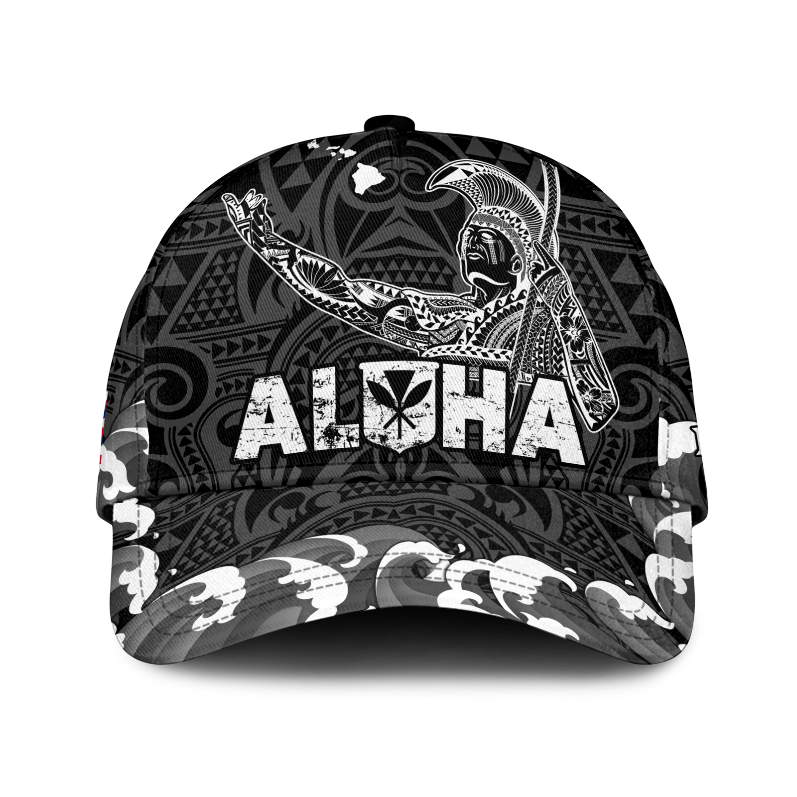 (Custom Personalised) Hawaii King Kamehameha Aloha Hawai'i Nei Cap - LT2 - Polynesian Pride
