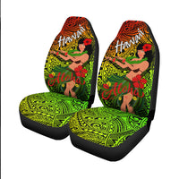 Hawaii Hula Girl Reggae Car Seat Covers - LT2 - Polynesian Pride