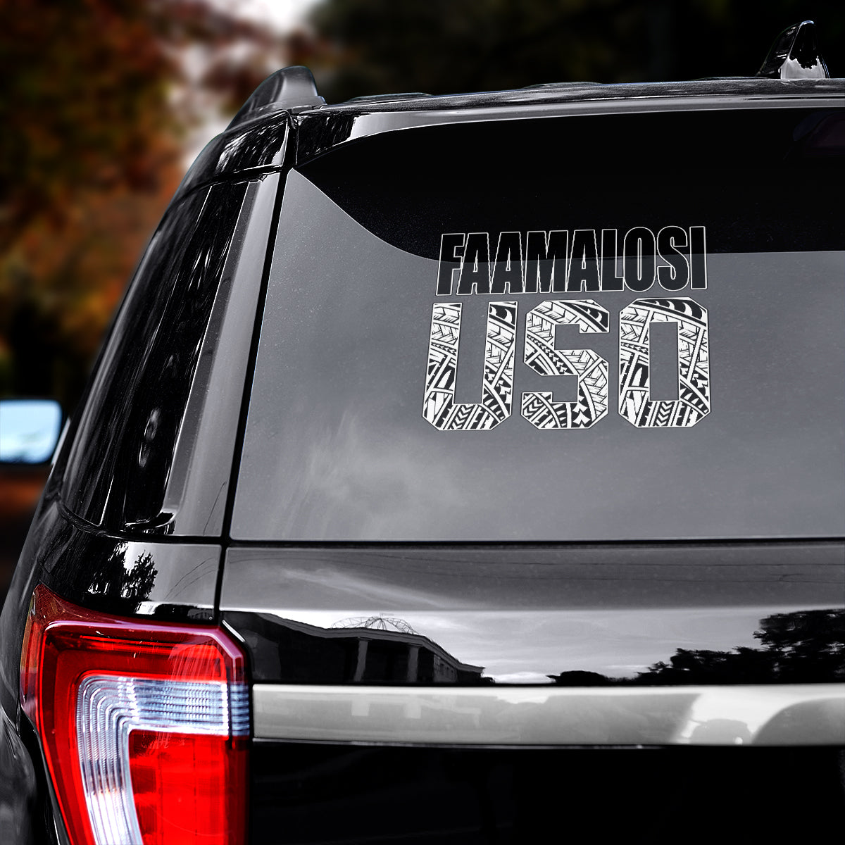 Faamalosi USO Car Decal Sticker LT7 - Polynesian Pride
