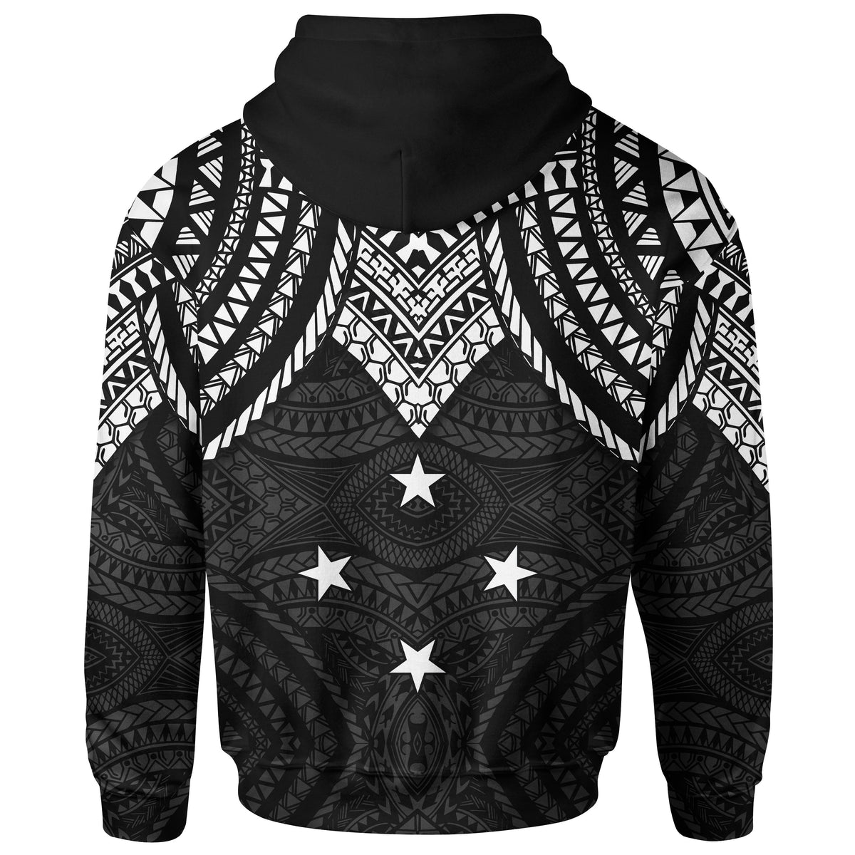 Federated States of Micronesia Hoodie Micronesian Pattern Armor Style - Polynesian Pride