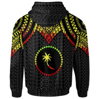 Chuuk Zip up Hoodie Polynesian Armor Style Reagge - Polynesian Pride