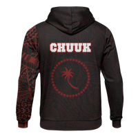 Micronesia All Over Print Hoodie Chuuk In My Heart Red - Polynesian Pride