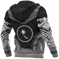 Chuuk Flag Polynesian Chief Hoodie Black Version - Polynesian Pride
