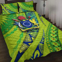 Cook Islands Quilt Bed Set Artsy Style - Green LT9 Green - Polynesian Pride