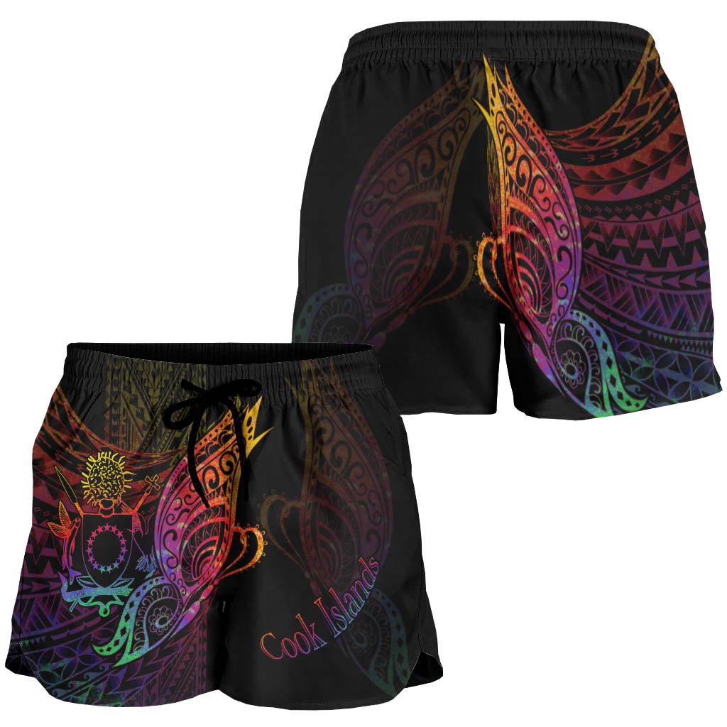 Cook Islands Women's Shorts - Butterfly Polynesian Style - Polynesian Pride