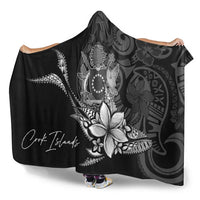Cook Islands Hooded Blanket - Fish With Plumeria Flowers Style - Polynesian Pride