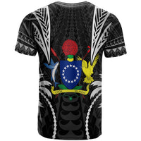 Cook Islands T Shirt Blood Runs Through My Veins Style Black - Polynesian Pride