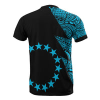 Cook Islands Custom T Shirt Polynesian Pattern Neon Style - Polynesian Pride