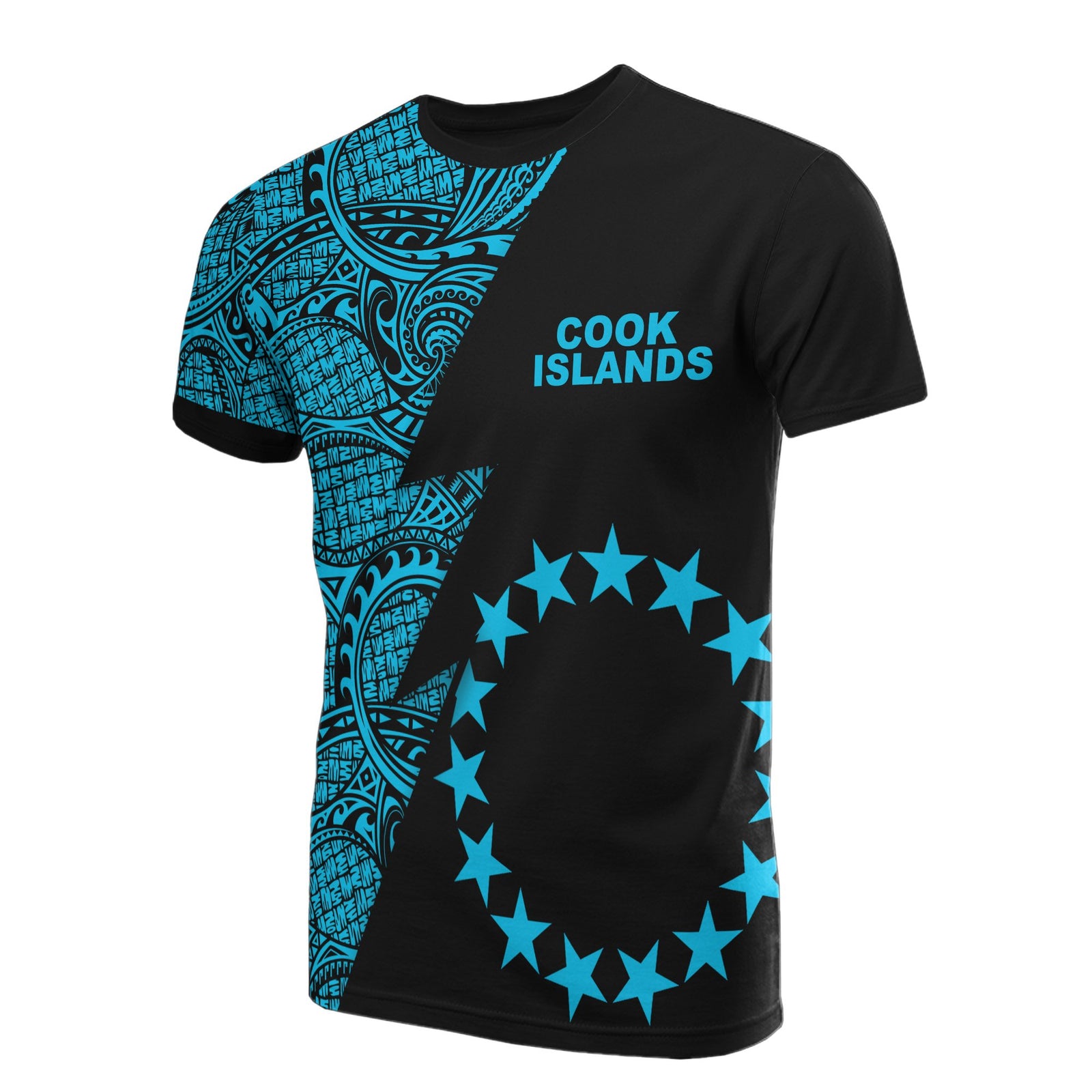 Cook Islands T Shirt Polynesian Pattern Neon Flash Style Unisex Neon - Polynesian Pride